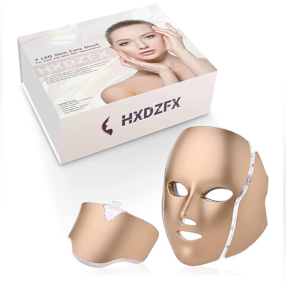 Gold LED Facial Mask - Picture 2 of 9